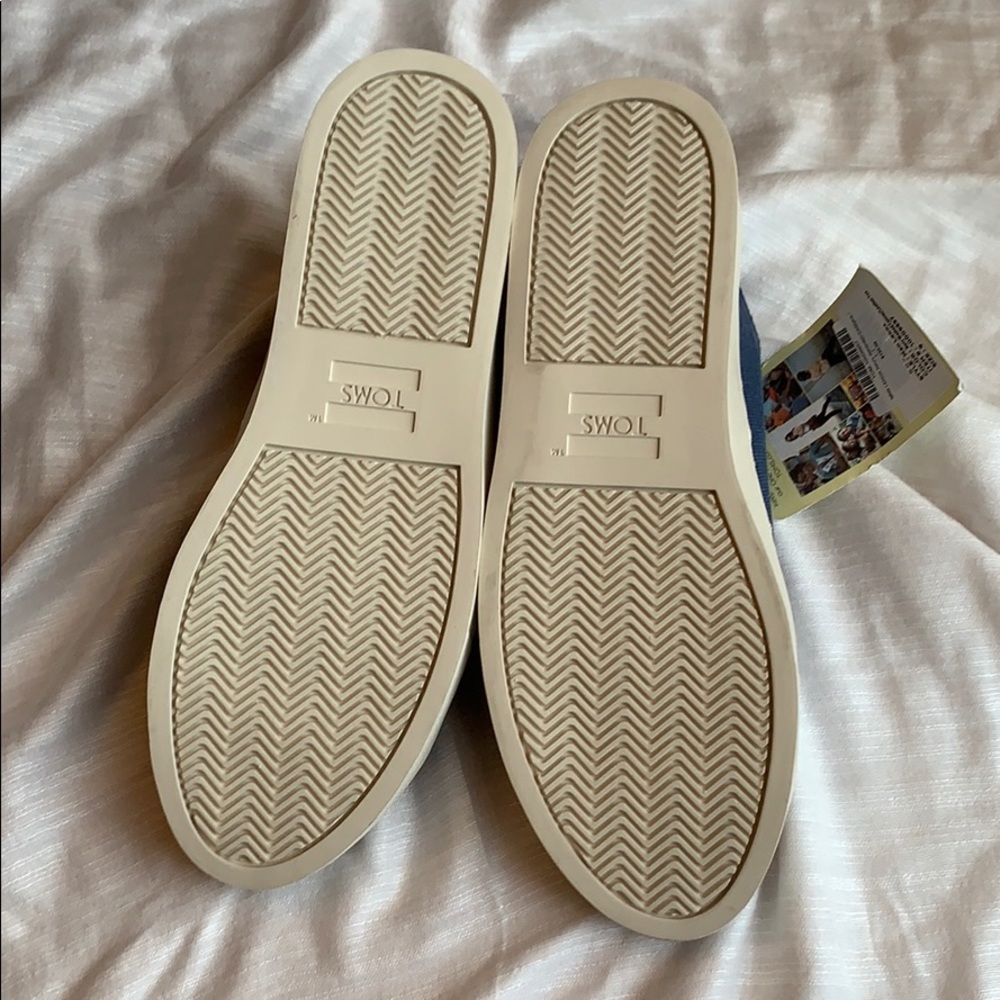 TOMS MENS LENOX LOW-TOP CANVAS SNEAKERS Size 9 - Picture 6 of 7